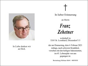 Trauerbild-Zehetner-Franz ff Diesendorf